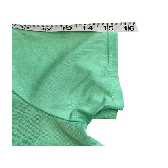 Nike Dri-Fit Top Womens Small Mint Athletic Cut V-Neck Short Sleeve Pullover Tee - Picture 6 of 6
